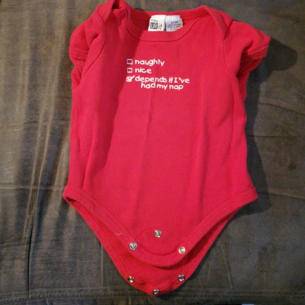 6-9month christmas shortsleeve bodysuit